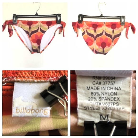BILLABONG 2 PIECE SWIM SUIT BATHING SUIT Sz M - Picture 8 of 8